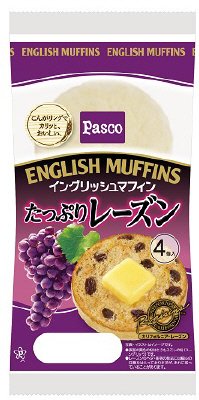 イングリッシュマフィンたっぷりレーズン４個入