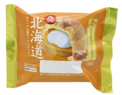 北海道ホイップ＆塩キャラメルシュー