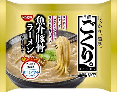 日清ごくり。　濃厚魚介豚骨ラーメン