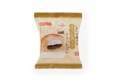 しあわせ届けるほうじ茶ラテくりぃむぱん