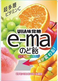 ｅ－ｍａのど飴袋カラフルフルーツチェンジ