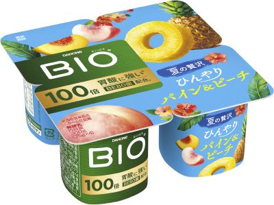 ダノンビオ　ひんやりパイン＆ピーチ