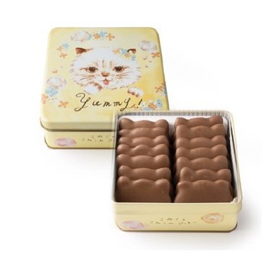 こねこのこねこねクッキー缶 Milk chocolate