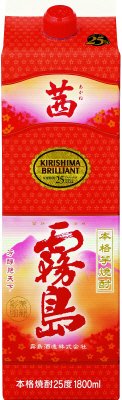 茜霧島　２５％　１．８L　パック