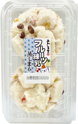 フルーツ練乳蒸しまん