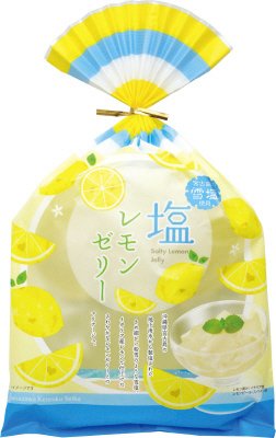 ４個巾着　雪塩入り塩レモンゼリー