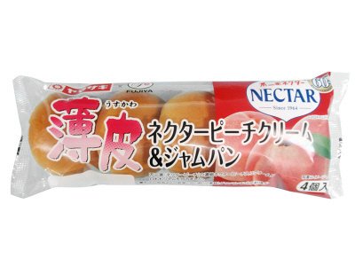 薄皮ネクターピーチクリーム＆ジャムパン