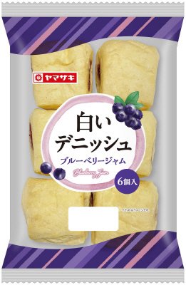 白いデニッシュ(ブルーベリージャム)