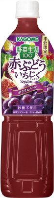 野菜生活１００　赤ぶどう＆いちじくミックス　７２０ｍｌ／１５