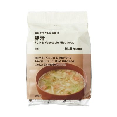 素材を生かした味噌汁　豚汁　4食