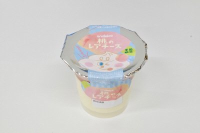 桃のレアチーズ