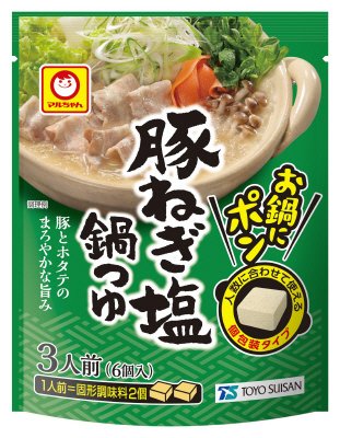 お鍋にポン　豚ねぎ塩鍋つゆ　３人前