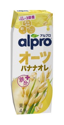 アルプロ　おいしく食物繊維　オーツバナナオレ