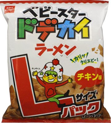 ベビースタードデカイラーメンチキン味Ｌサイズパック