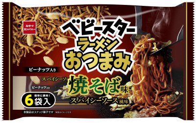 ベビースターラーメンおつまみ焼そば味スパイシーソース風味６袋入
