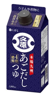 くばら　あごだしつゆ1000ml