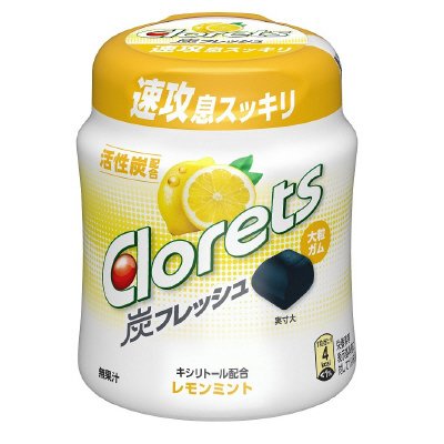 クロレッツ 炭フレッシュ レモンミントボトル
