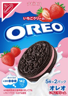 オレオ　いちごクリーム　１０枚