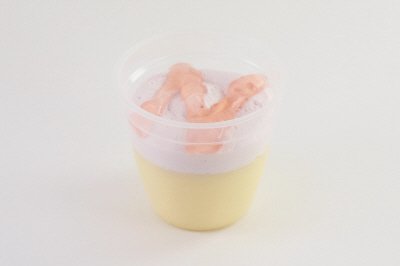 絹ごし桃クリームプリン