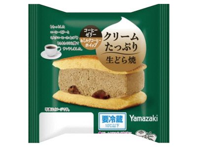 クリームたっぷり生どら焼（コーヒーゼリー＆コーヒー風味ホイップ）