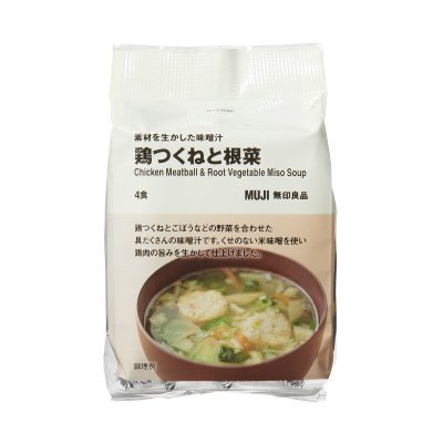 素材を生かした味噌汁 鶏つくねと根菜　4食