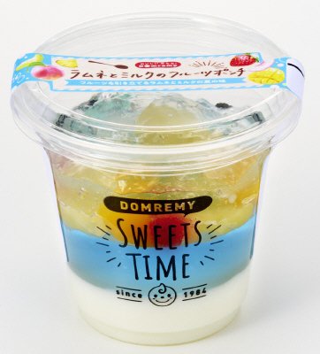 ラムネとミルクのフルーツポンチ