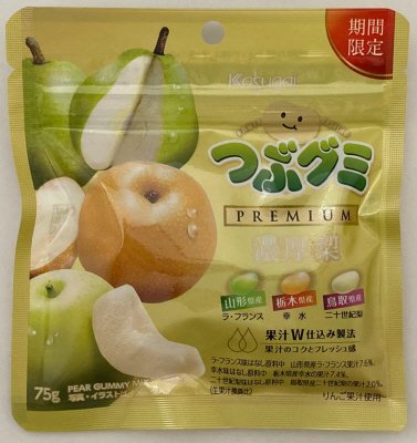 つぶグミＰＲＥＭＩＵＭ濃厚梨
