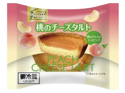 桃のチーズタルト