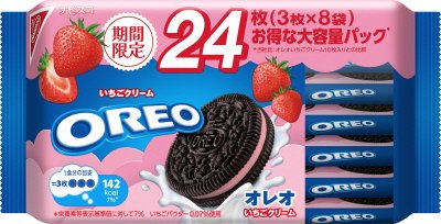 オレオ　ファミリーパック　いちごクリーム　２４枚