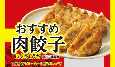 おすすめ肉餃子