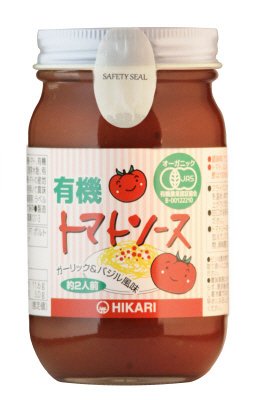 有機トマトソース　ガーリック＆バジル風味