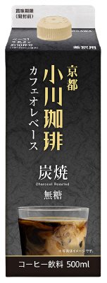 京都 小川珈琲 炭焼珈琲カフェオレベース 無糖 500ML