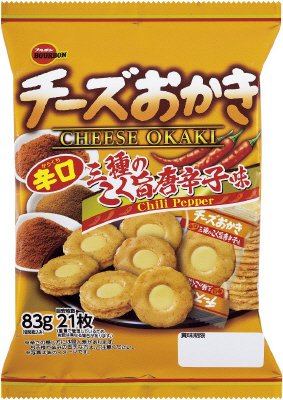 チーズおかき三種のこく旨唐辛子味