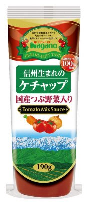 信州生まれのケチャップ　国産つぶ野菜入り
