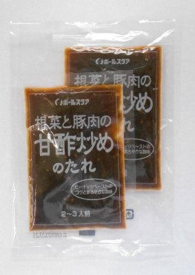 根菜と豚肉の甘酢炒めのたれ