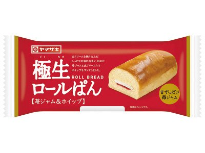 極生ロールぱん　苺ジャム＆ホイップ