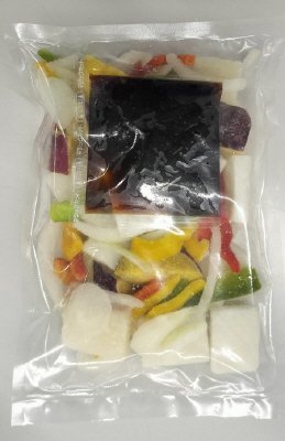 いかと野菜の黒酢炒め