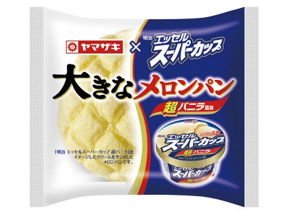 大きなメロンパン　エッセルスーパーカップ超バニラ風味