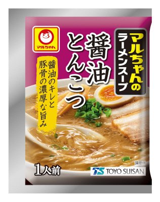 マルちゃんのラーメンスープ　醤油とんこつ　１食