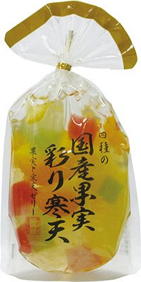 果実ゼリー四種の国産果実彩り寒天