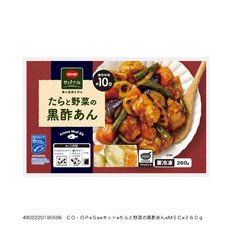 たらと野菜の黒酢あん