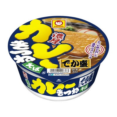 濃厚カレーきつねそば　でか盛