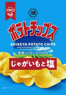 ポテトチップスじゃがいもと塩
