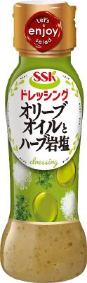 オリーブオイルとハーブ岩塩ドレッシング