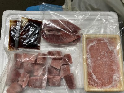 まぐろ屋さんが作ったまぐろねぎま鍋