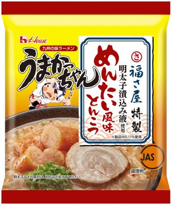 うまかっちゃん　福さ屋特製明太子漬込み液使用めんたい風味とんこつ