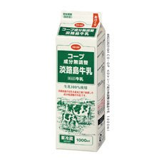 コープ成分無調整淡路島牛乳