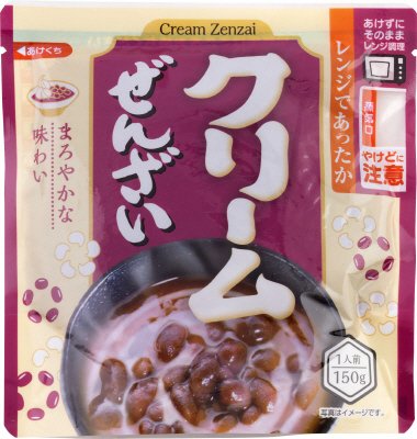 レンジであったか クリームぜんざい