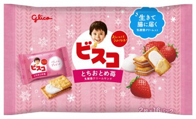 ビスコ大袋＜とちおとめ苺＞
