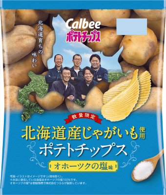 北海道産じゃがいも使用ポテトチップスオホーツクの塩味